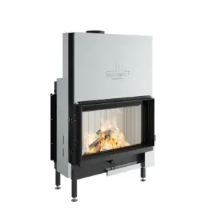 Premium V-1V-87h, 10 kW, Focar Vertical Premium cu Geam Frontal, Clasa A+