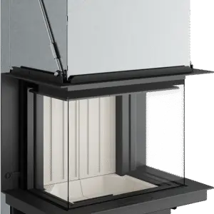Premium A-3RL-60h, 10 kW, Focar Panoramic cu Geam pe Trei Laturi, Clasa A+