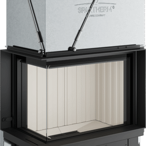 Premium V-2L-68h, 10 kW, Focar pe Colț cu Geam în L de Mari Dimensiuni, Clasa A+